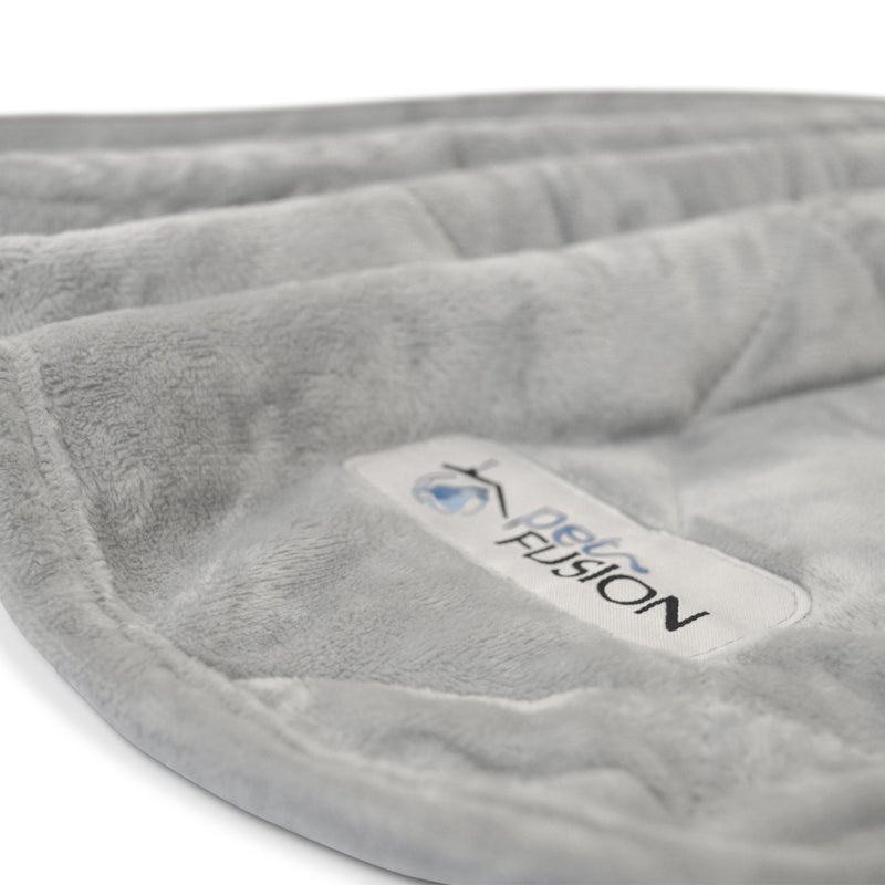 PetFusion Premium Dog & Cat Blanket | Ultra Soft, Available in Plush or Quilted; 2 Colors (Grey; Brown) | Perfect Blanket for Small Dogs & Large Dogs - Image 3